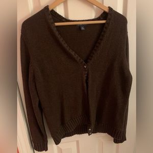 brown land’s end cardigan